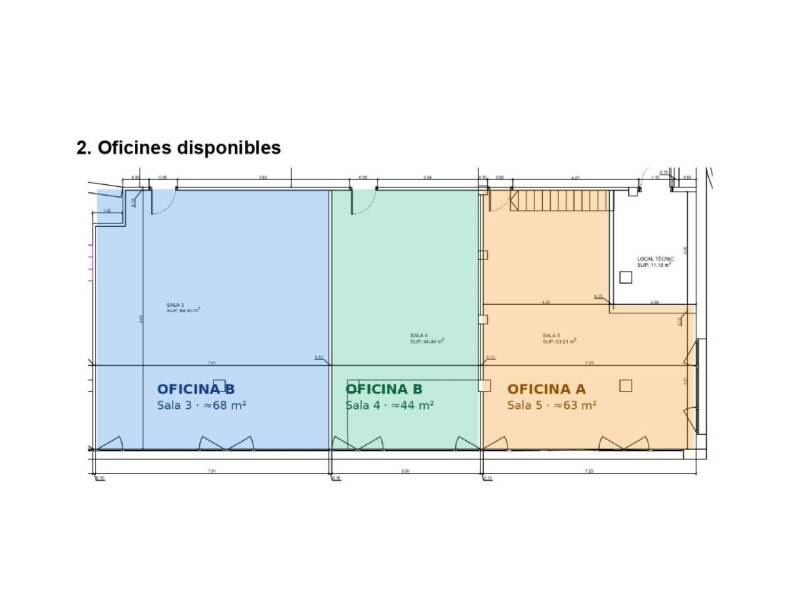 Tres oficines en lloguer a Encamp