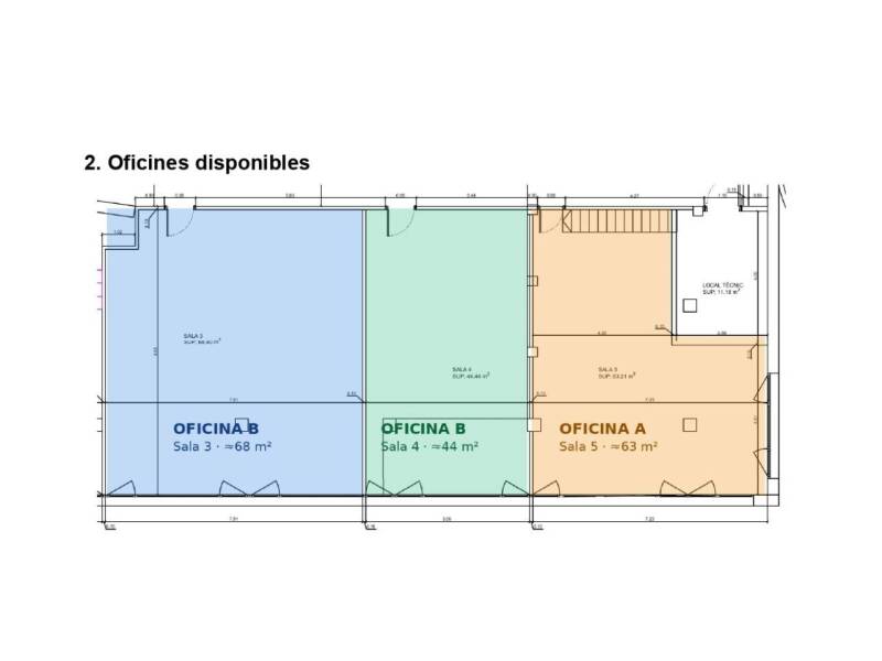 Tres oficines en lloguer Encamp